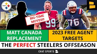 The PERFECT Steelers 2023 Offseason | Matt Canada Replacement, Cut Candidates, Free Agent Targets