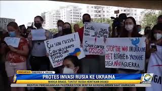Warga di Berbagai Dunia Desak Rusia Hentikan Invansi ke Ukraina