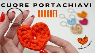 HEART CROCHET KEYCHAIN ​​|| HEART CROCHET KEYCHAIN ​​🌻@momiscrochet #crochet #tutorial