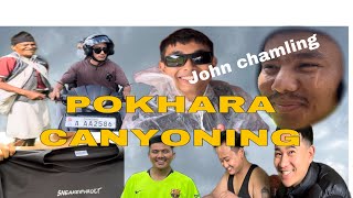 Pokhara Canyoning Lwang Ghalel..⚡️🍀Dive Pani Handeko hai over chiso yrr pani ta