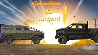 Gta 5 - Insurgent VS Guardian INSANE Race!