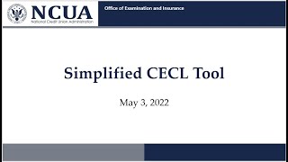 The Simplified CECL Tool