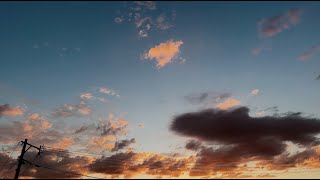 【フリー素材】4K 夕方のタイムラプス  sunset sky time lapse【Free Background Effects】