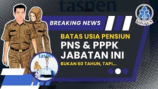 Batas Usia Pensiun PNS dan PPPK Jabatan Fungsional Ini Bukan 60 Tahun, Melainkan...