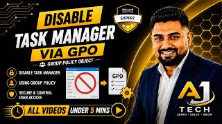 How to Disable Task Manager via GPO | Active Directory Tutorial