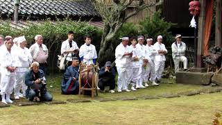 英彦山神宮神幸祭・旅所、鉞舞（まさかりまい）・2019.4.13