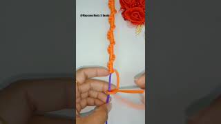 How to Make Half Hitch Spiral Knot Macrame Bracelet#jewellery #Shorts18 #ytshorts #viralshorts2023