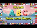 Belajar Huruf ABC Menggunakan Nama-nama Negara dari Huruf A sampai Z