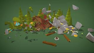 Destructible Park Props | Unity Asset | Demo