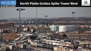 North Platte Golden Spike Tower (West) Live Railcam - North Platte, NE #steelhighway