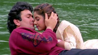 Teri Umeed Tera Intezar - LYRICAL VIDEO | Deewana | Rishi Kapoor, Divya Bharti | 90's Romantic Song