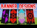 4 AMAZING BANNER IDEAS IN MINECRAFT! (Tutorial)