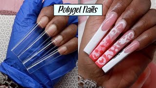 💖LET'S DO AIR BRUSH POLYGEL NAILS |NO🚫 Air Brush Machine NEEDED