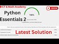 Python Essentials 2 Final Test Latest Solution | Cisco Skills for all | Cisco Networking Academy
