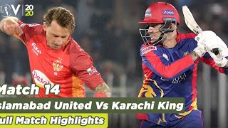 Karachi kings Vs Islamabad United highlights PSL 2020 highlights