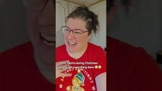 Moms during Christmas time #ytshorts #tiktok #mom #pov #christmas #time #nosleep #caffeine #haha