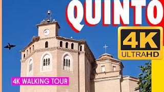 Is QUINTO Aragon's Hidden Gem? 4K Spanish Town Walk