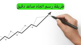 طريقة رسم الاتجاه الصاعد و تحديد نقطة الدخول