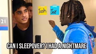 Asking Random College Students If I Could Sleepover