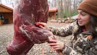 How To Butcher A Deer * EVERY STEP EXPLAINED *