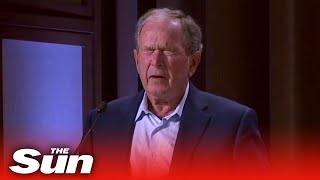 Bush condemns Putin's invasion of 'Iraq' instead of Ukraine in hilarious gaffe
