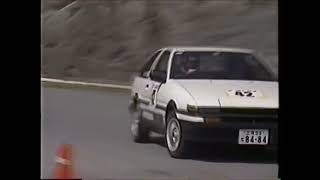 Sad AE86 crashed during hill climb race