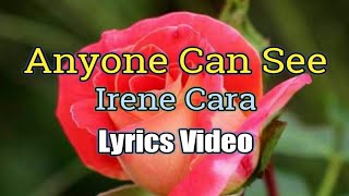 Anyone Can See - Irene Cara (Lyrics Video)