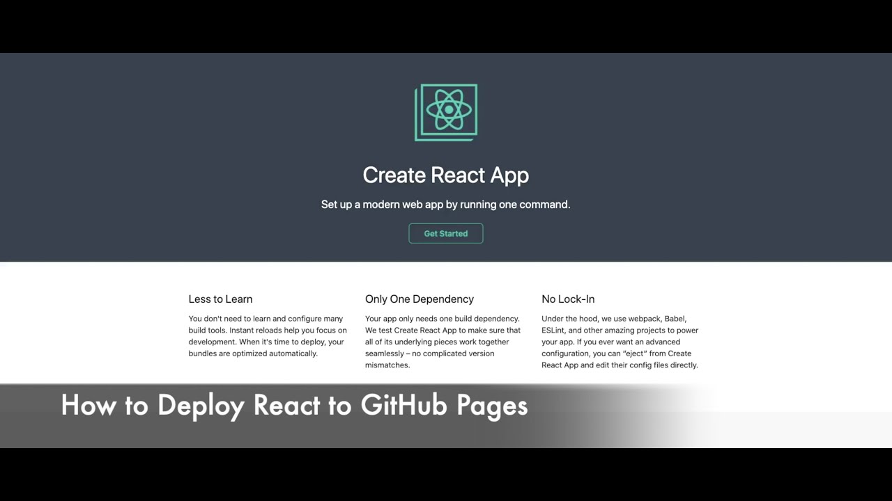 How To Deploy A React Application To GitHub Pages - YouTube