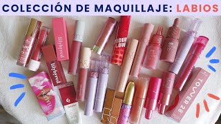 colección de labios: tintas coreanas, glosses, labiales y bálsamos