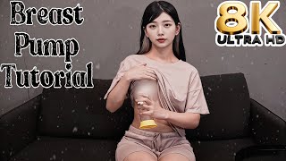 [8K]【pigeon搾乳機/Breast Pump Tutorial】子育て初心者必見!！手動搾乳機の使い方を解説