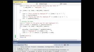Parallel Arrays Example