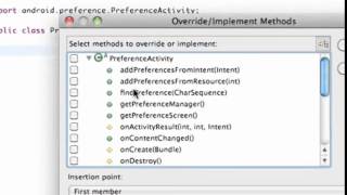 Android Application Development Tutorial 56 Creating a PreferenceActivity