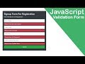 How to Make Validation Form in Javascript