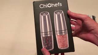 ChiChefs Gravity Salt \u0026 Pepper Shaker Set - Unboxing - Bought on Amazon