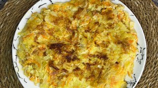 I've Never Had Such Delicious Cabbage🤌🤌Cabbage Omelette Try Cabbage Like This❗️