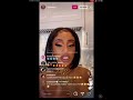 Saweetie Mukbang ig live & debuts new look !! 2-12-2021