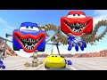 Escape From LIGHTNING MCQUEEN EATER NEW BOT | McQueen Ride Chase | BeamNG Drive SCP096