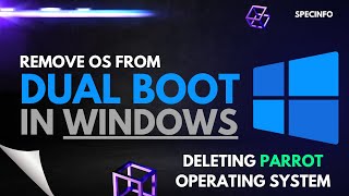 Remove Dual Boot in windows | delete linux from bios | parrot | kali | ubuntu