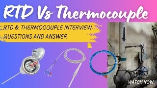 Difference between RTD and Thermocouple | RTD & Thermocouple interview questions #rtd #thermocouple