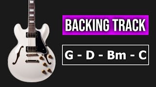 G D Bm C | Guitar Backing Track Jam in G Major | Soloing Over Chord Progressions Made Easy