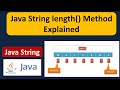 Java String length() Method Explained | Java String (length method) | Java Tutorial
