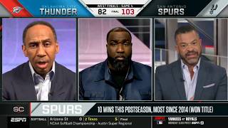 FULL ESPN | Stephen A. Smith reacts to Victor Wembanyam is UNSTOPPABLE as Spurs top Thunder 103-82