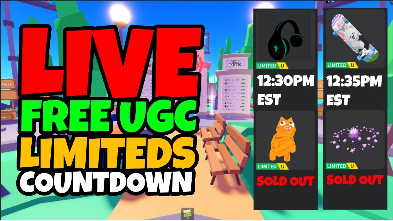 [🔴LIVE] ROBLOX FREE UGC LIMITEDS LIVE COUNTDOWNS + ROBUX GIVEAWAYS ...