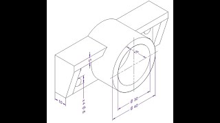 Solid Edge Part Modeling in Ordered Mode Tutorial for beginners Exercise - 1