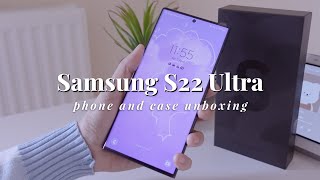 Unboxing | Samsung S22 Ultra, Design, Camera + Smart LED View Cover (Aesthetic)