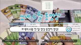 #9. 현금없는 현금생활 / 6월 영상 총정리! / 풀영상 / 현금저축챌린지 / 긴영상 / 페이크머니