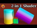 Gradient Shading | Apply Two Different Materials To One Single Object | Blender Eevee & Cycles