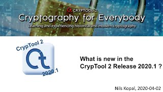 What is New in the CrypTool 2 Release 2020.1?