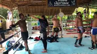 Sparring and Clinching at Banchamek Gym in Buakaw Village 29.08.2018