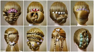 Gorgeous Braided Messy Bun Hairstyle Ideas for Girls | Easy DIY Tutorial